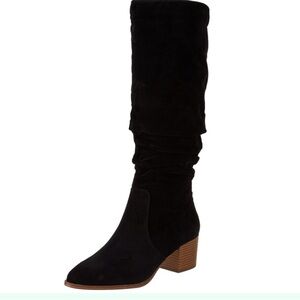 Women's Tall Block Heel Boots, Black, 7.5